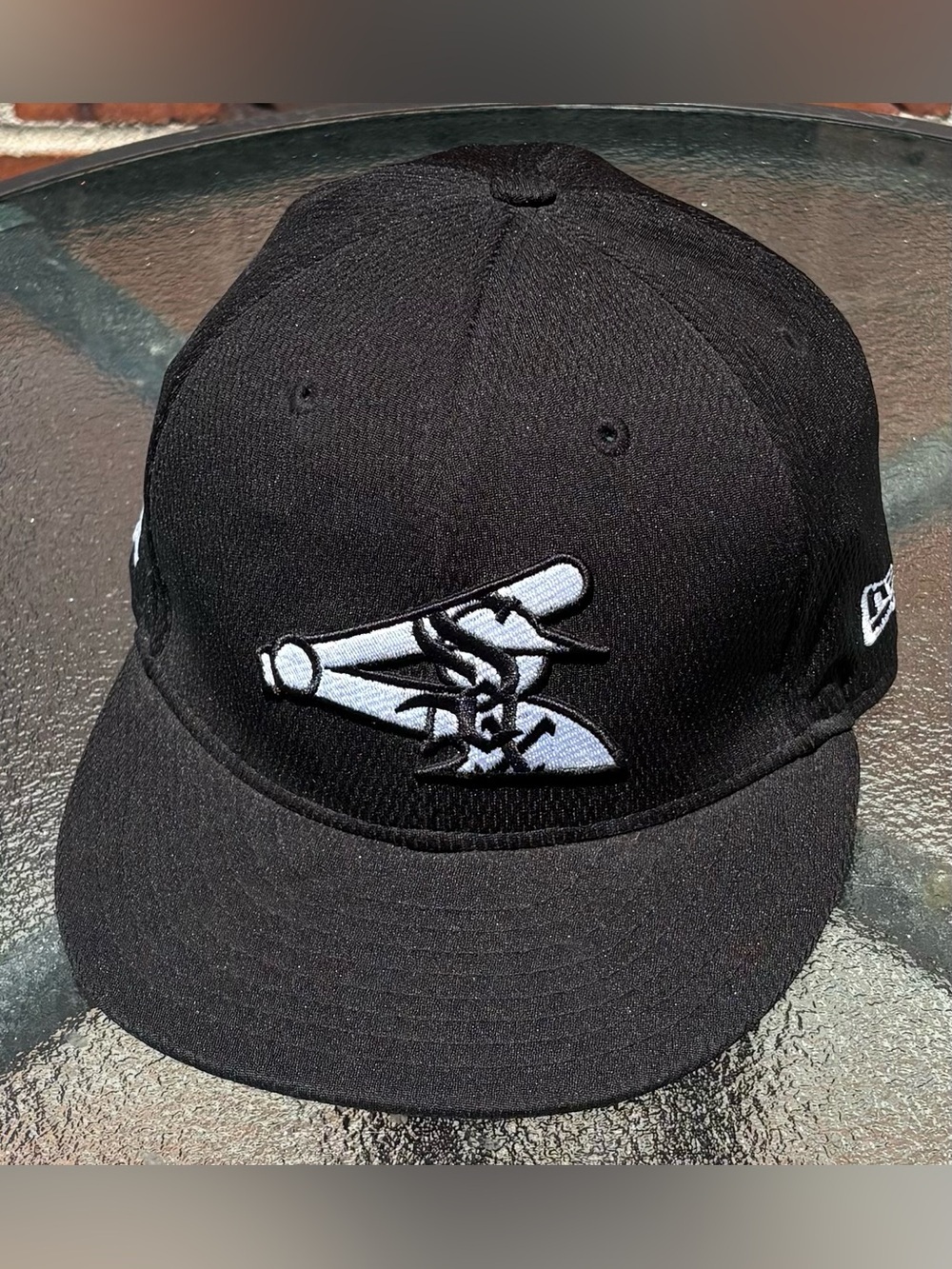 2020 New Era 59Fifty Chicago White Sox Black On Field Fitted Hat Cap Size 7 1/8